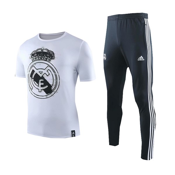 Entrenamiento Real Madrid Conjunto Completo 2019/20 Blanco Azul